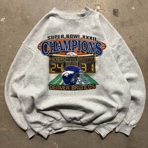 Vintage 90s Vintage Denver Broncos Superbowl 32 sweater Size XL logo 7
